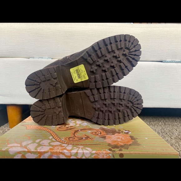 NEW VERY G OLIVIA 2 women’s chocolate boots sz 6 ankle booties Sherpa NIB shoes - Picture 6 of 7